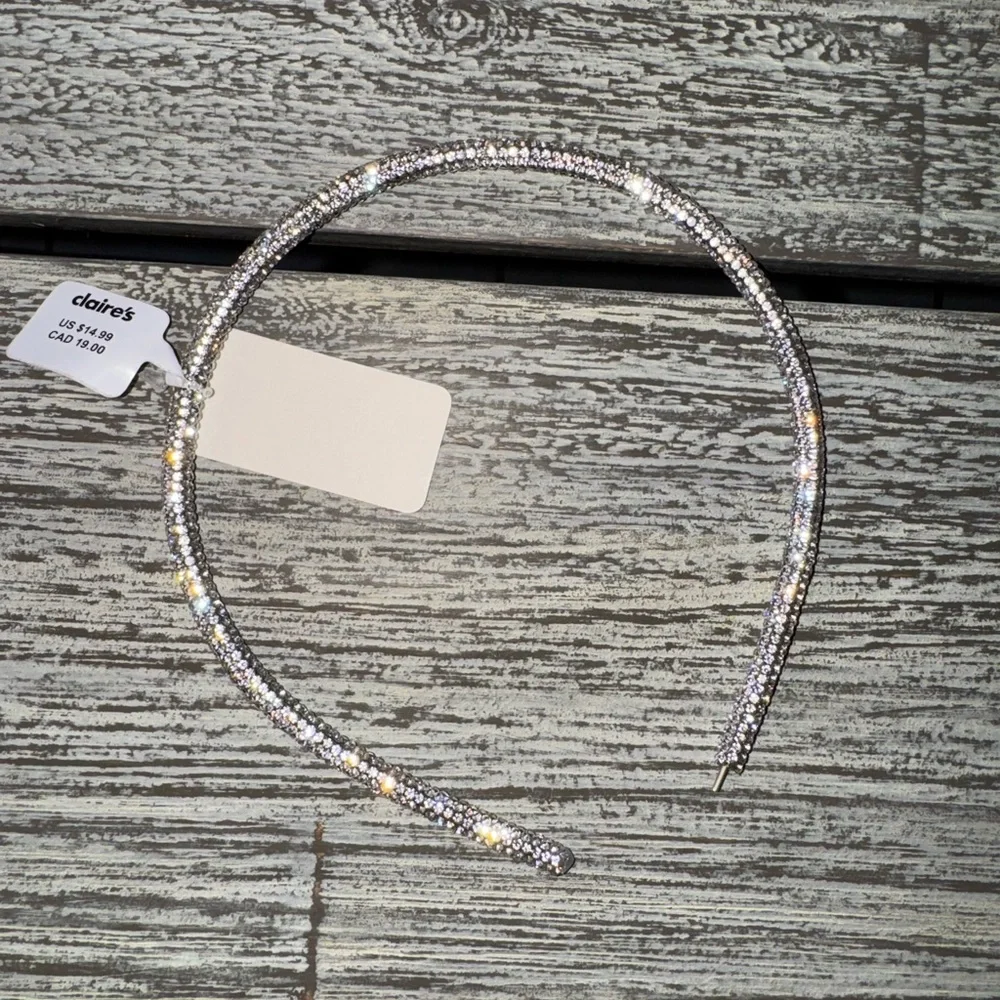 Claire's Set Teens/Women's Silver and Gold Rhinestone & Pearl accent Headbands